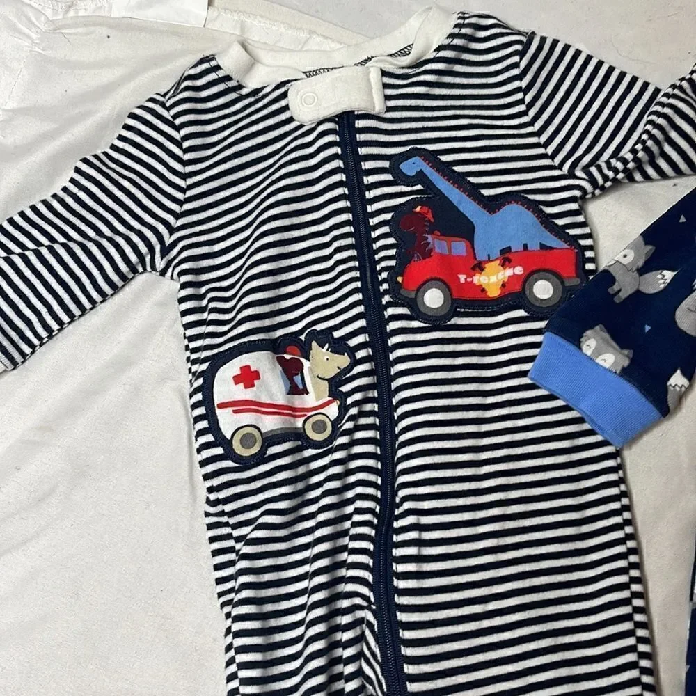 Gymboree Set Of 2 Sleeper Pajamas. Size 0-3 Months.